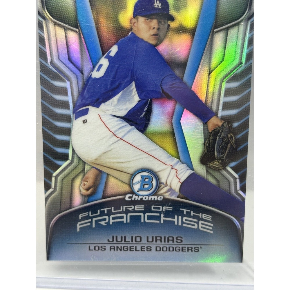 JULIO URIAS, 2014‎ BOWMAN CHROME, FUTURE OF THE FRANCHISE MINI #FF-JU, DODGERS - Picture 2 of 5